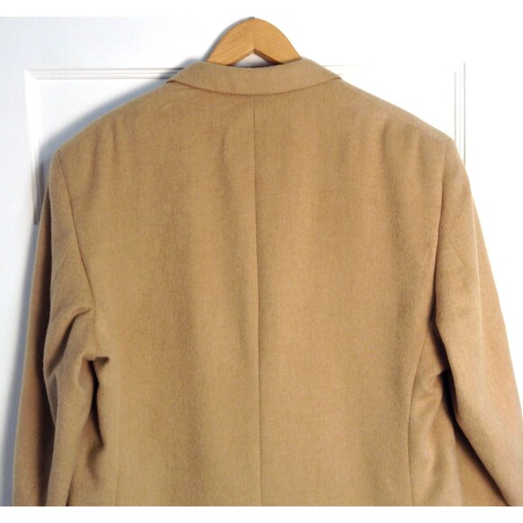 Vtg Jos. A. Bank Blazer Mn 44R Tan 100% Camel Hair Jacket Sport Coat Suit Preppy - Picture 5 of 10